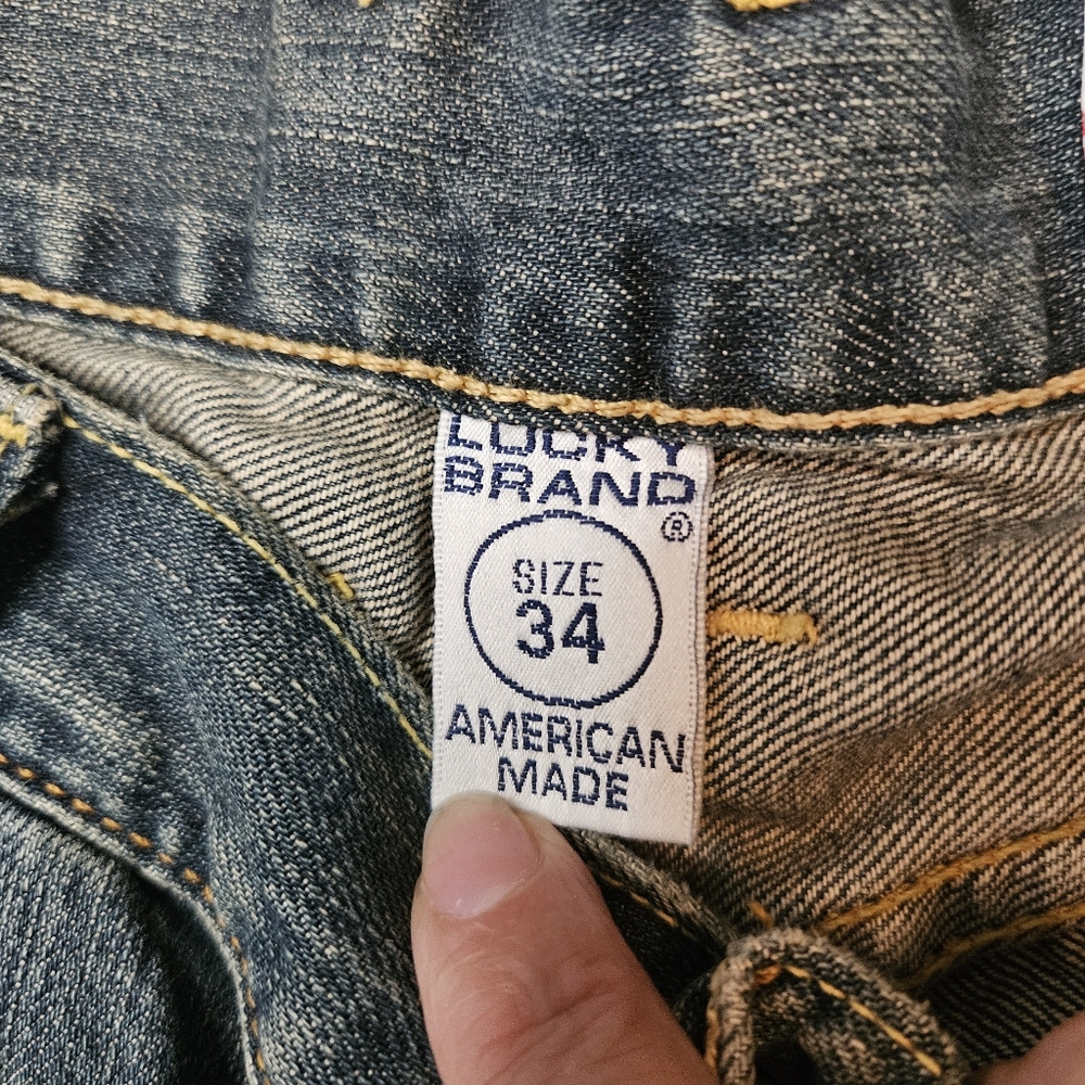 Lucky Brand Men's Dark Wash Black Bootcut Jeans - Picture 7 of 15